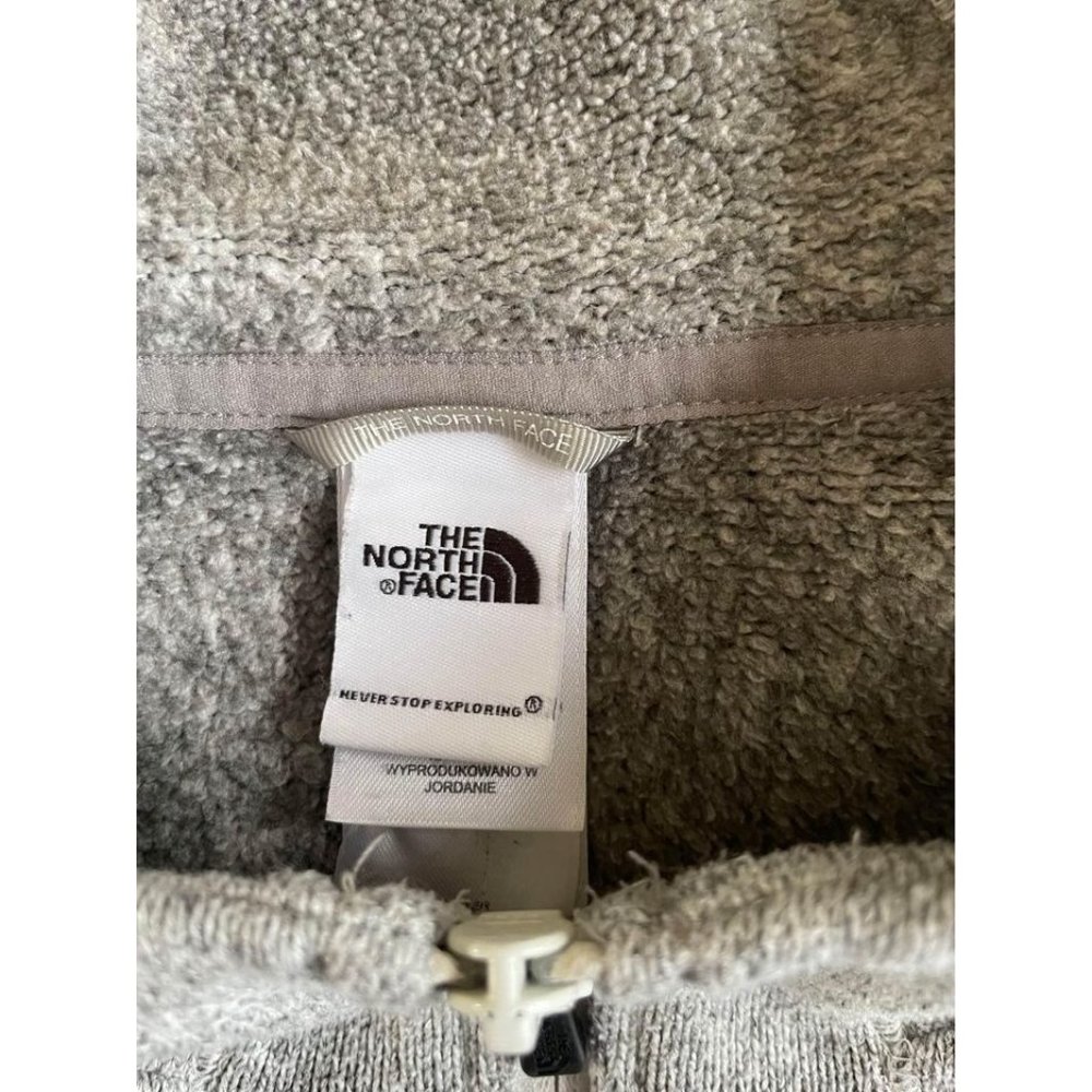 The North Face Women's XL Gray Full-Zip Hoodie Sweatshirt - Picture 4 of 5